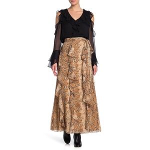 DIANE VON FURSTENBERG Silk Chiffon Maxi Skirt